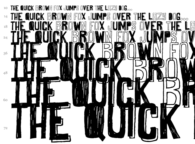 Maybe Maybe Not font waterfall